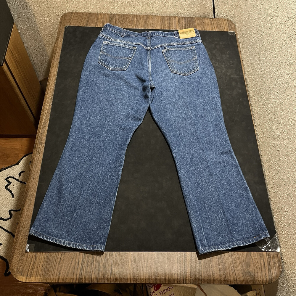 Wrangler 1970s Denim Jeans Bootcut Western Vintage Sheplers Ideal Zip 36x28 USA